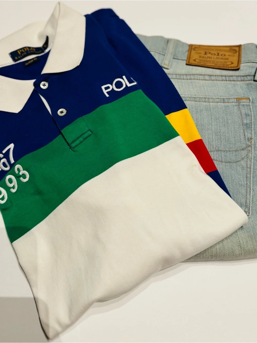 Polo by Ralph Lauren bundle set, 2 shirts xl, 2 denim jeans 38x30 ($75 each)